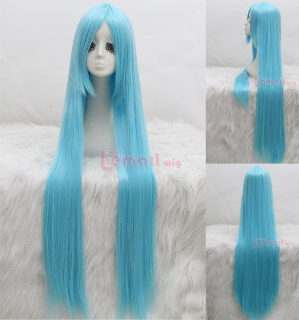 Peruca azul Clara 100cm