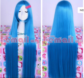 Peruca Azul 100cm