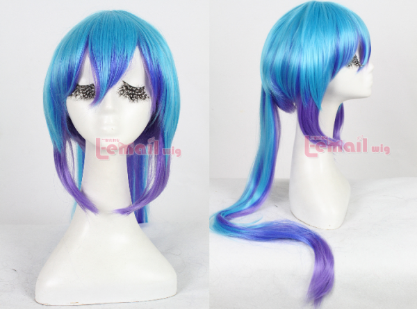 Peruca multicolor - Aoki Lapis - Vocaloid